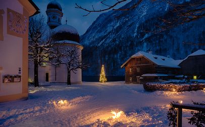 St. Bartholomä am Königssee im Winter