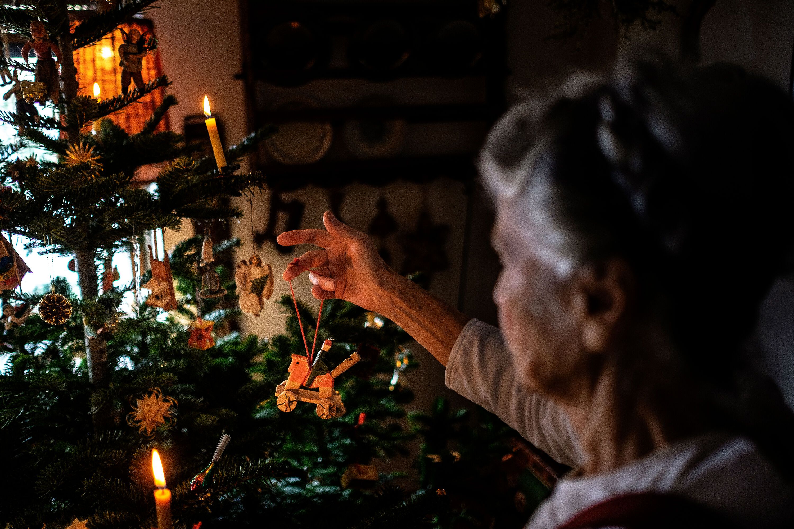 Oaschpfeifirössl als Christbaumschmuck
