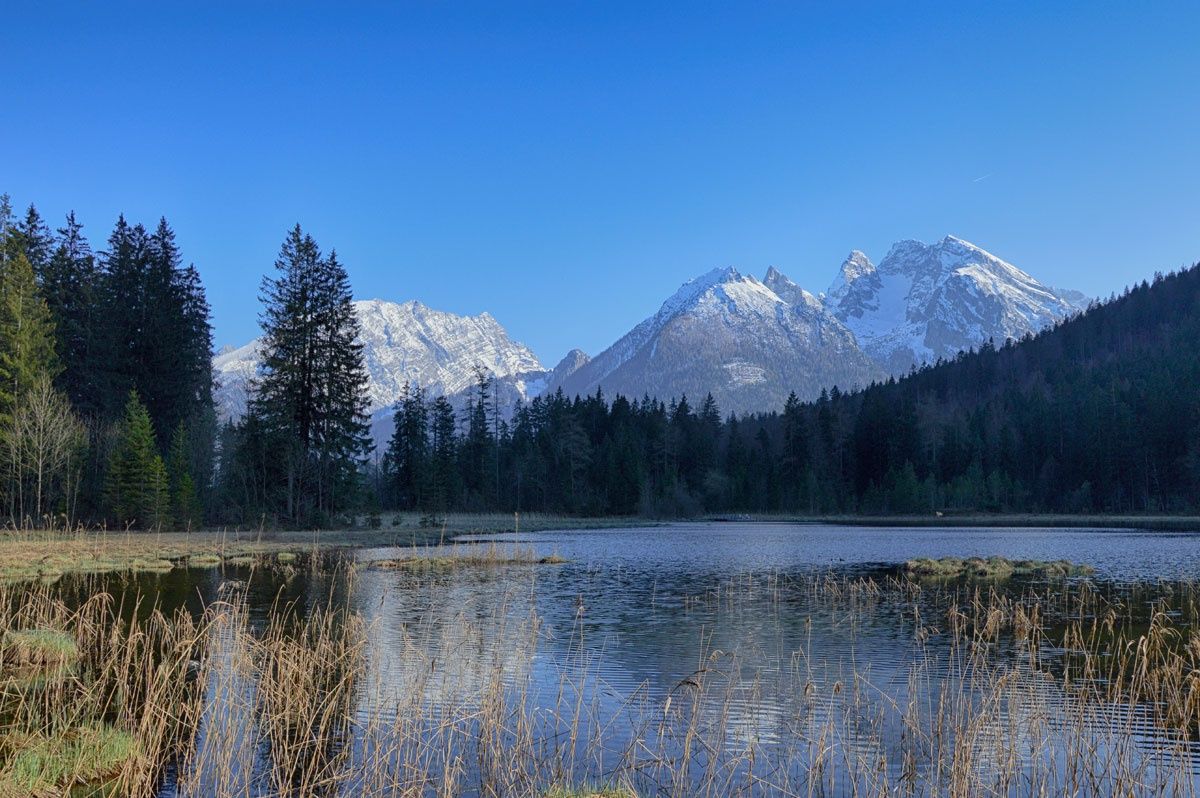 Der Taubensee im Bergsteigerdorf Ramsau