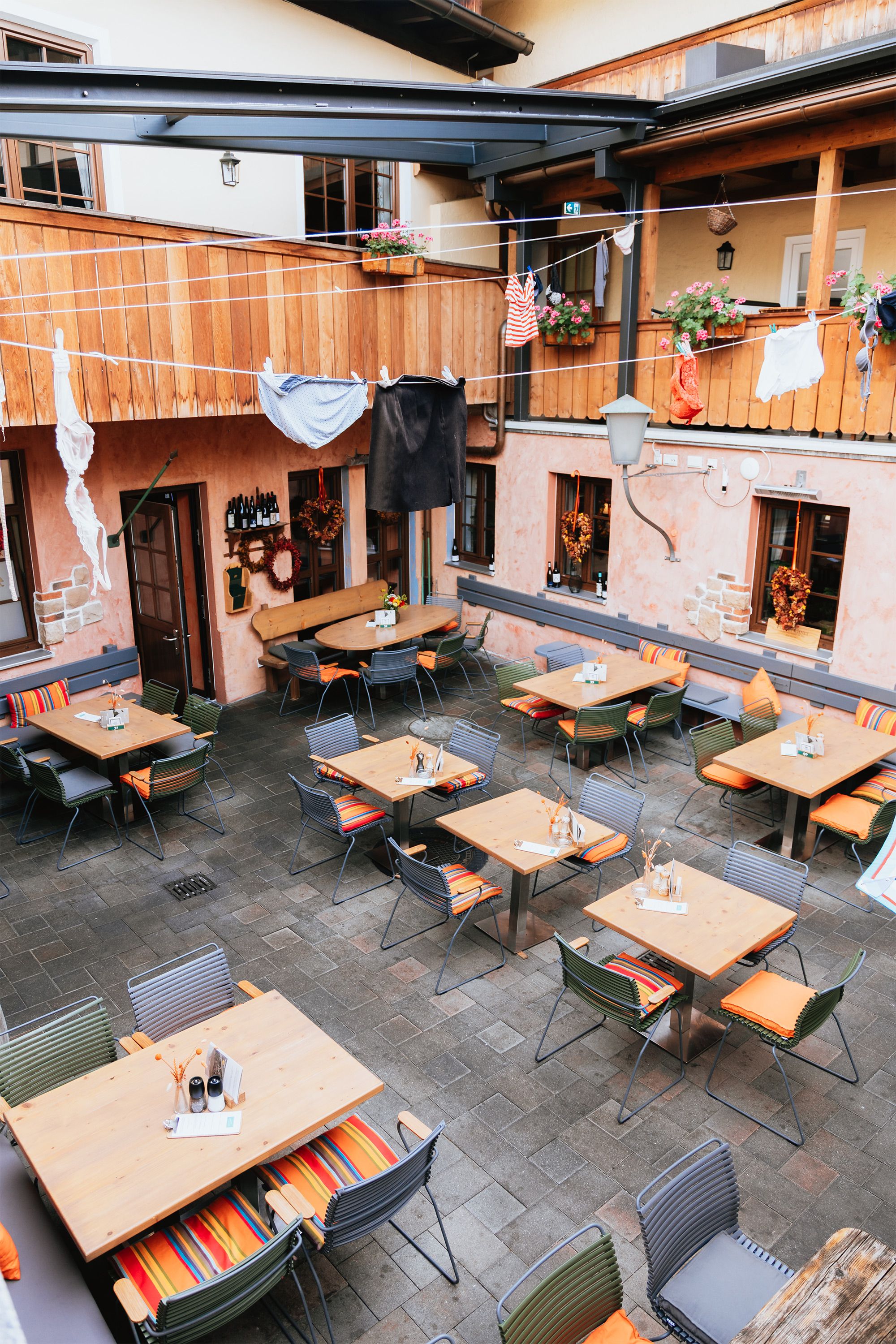 Das Palermo: Der Innenhof des Goldenen Bären