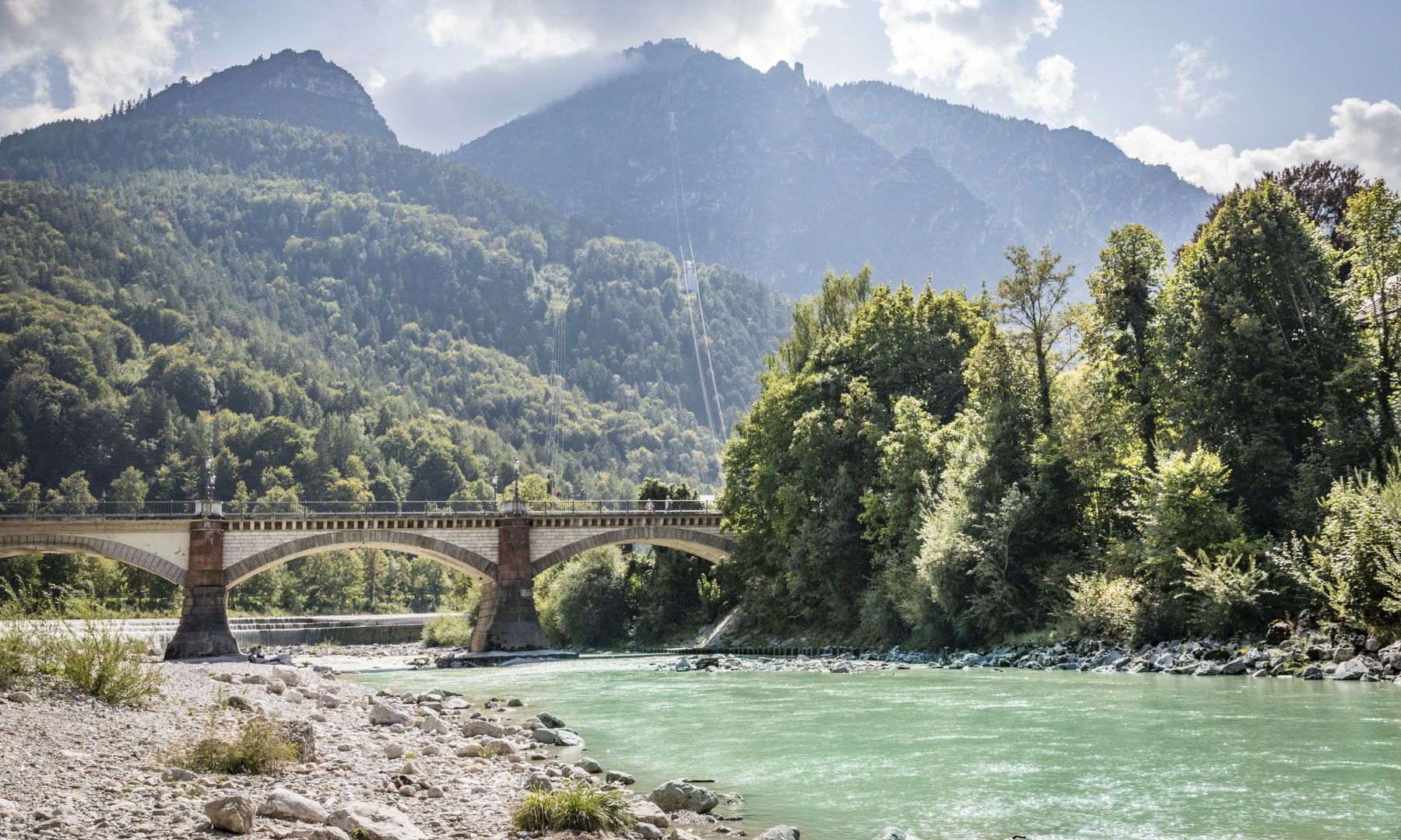 Die Saalach bei Bad Reichenhall