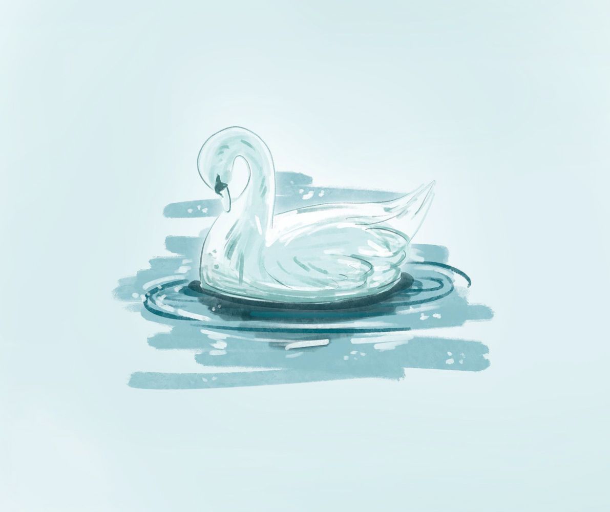 Der Schwan, der sich in die Jungfrau verwandelt