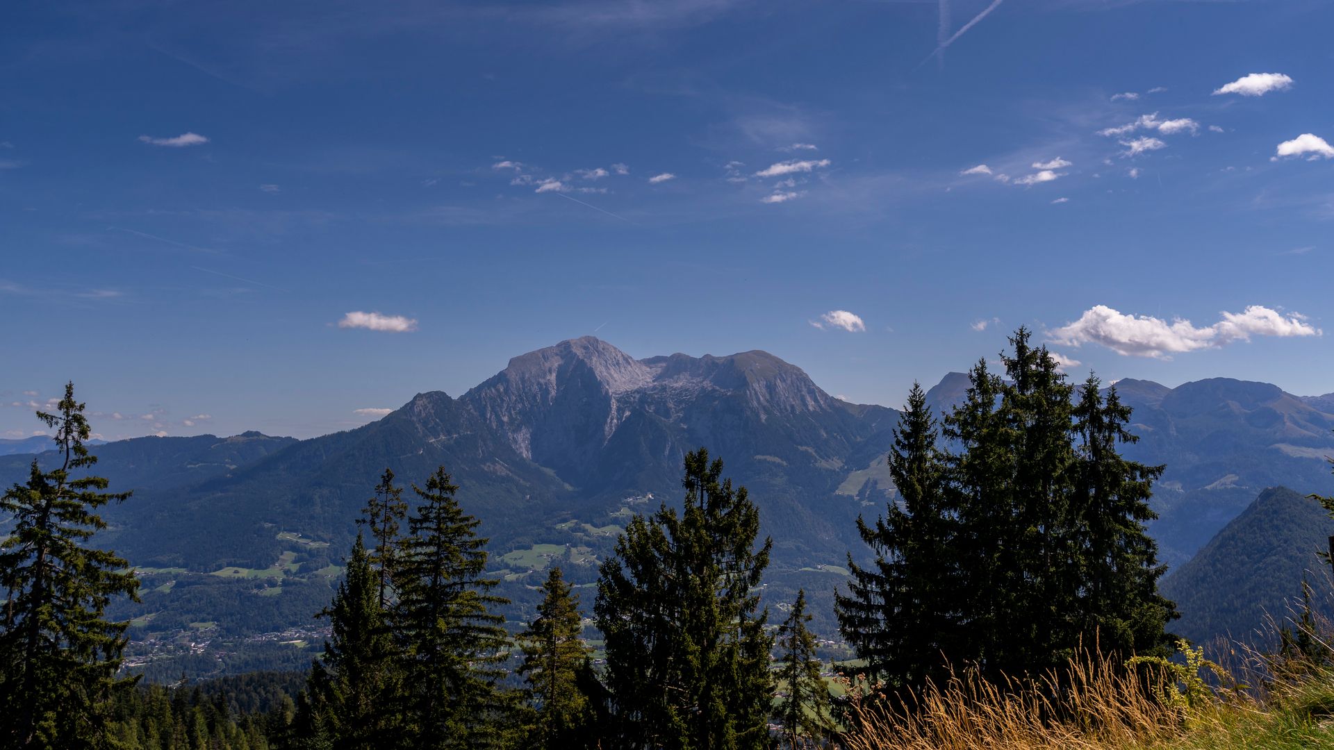 Blick vom Hirscheck zum Hohen Göll