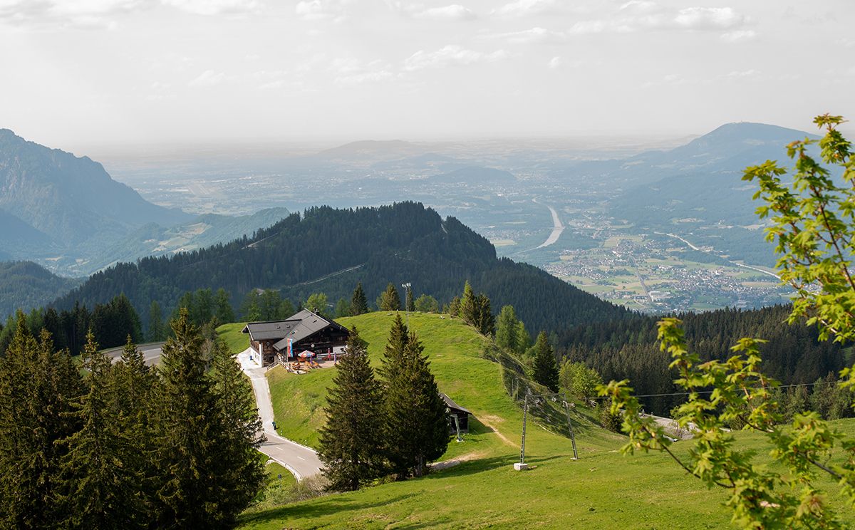 Blick vom Rossfeld nach Salzburg