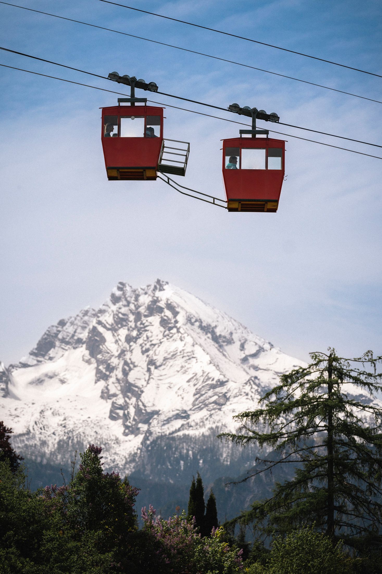 Die Gondeln der Obersalzbergbahn