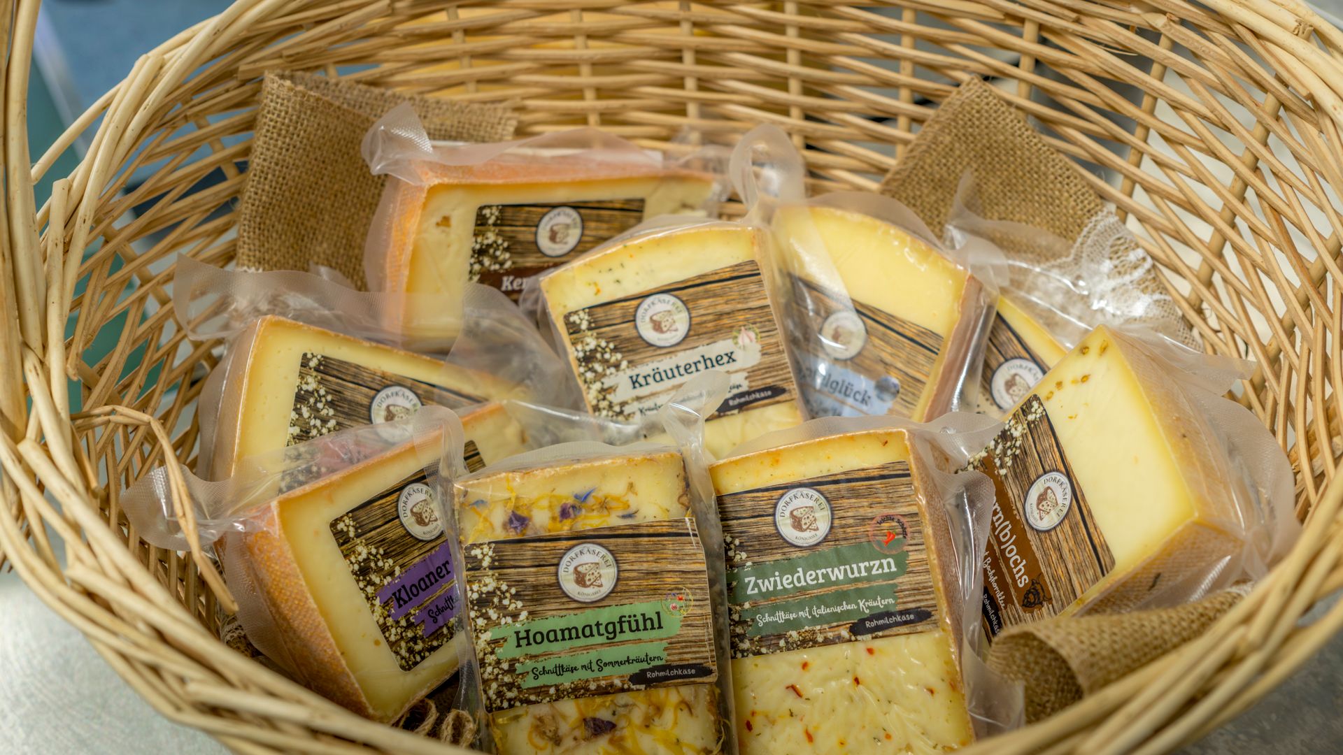 Käsesortiment der Dorfkäserei Königssee