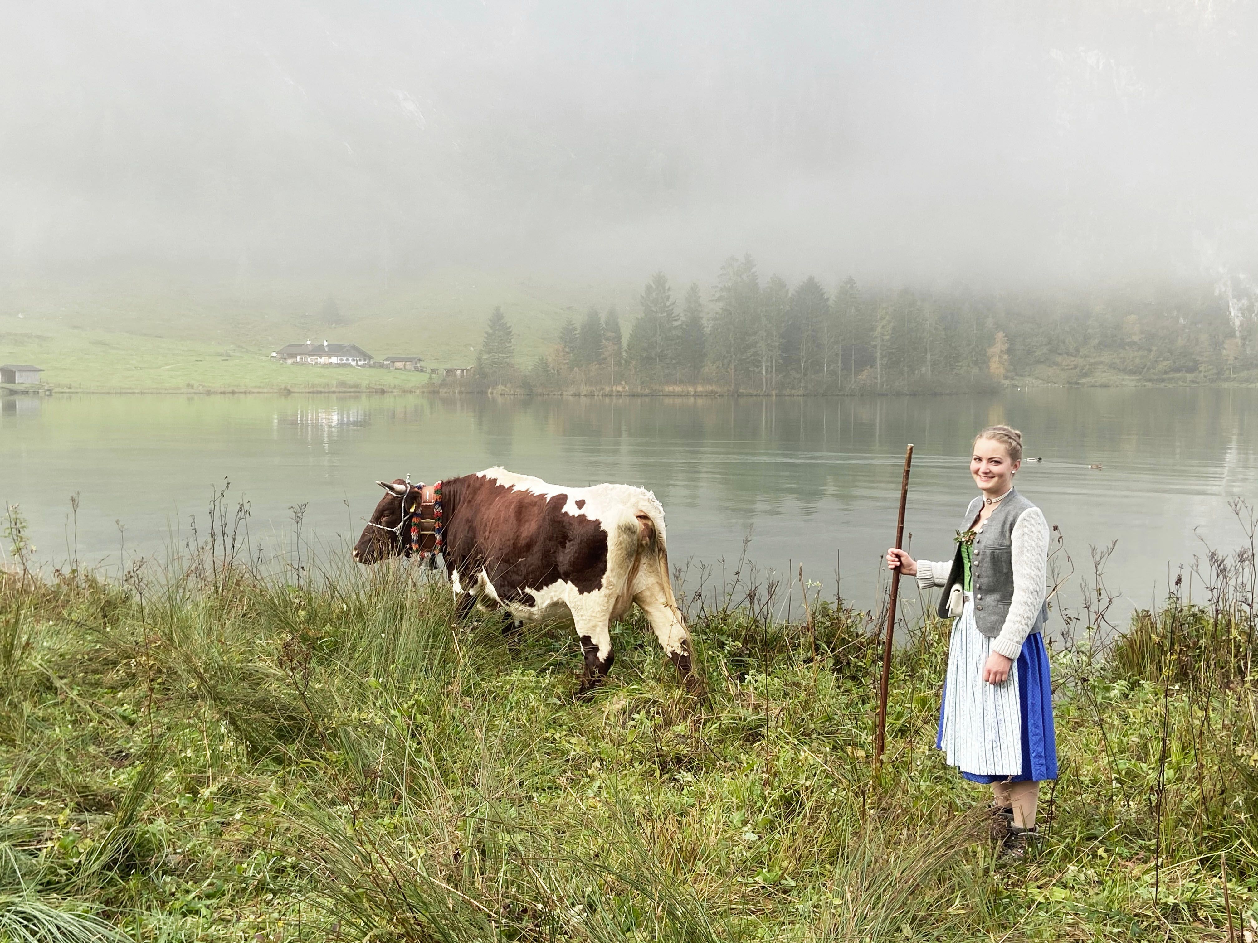 Sennerin Franziska auf der Fischunkelalm