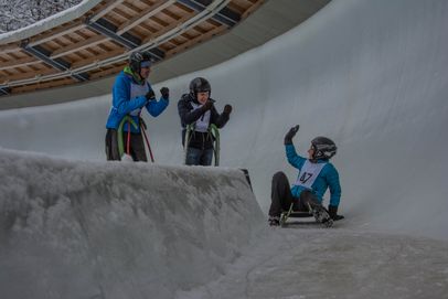 Gästerodeln an der Eisarena Königssee