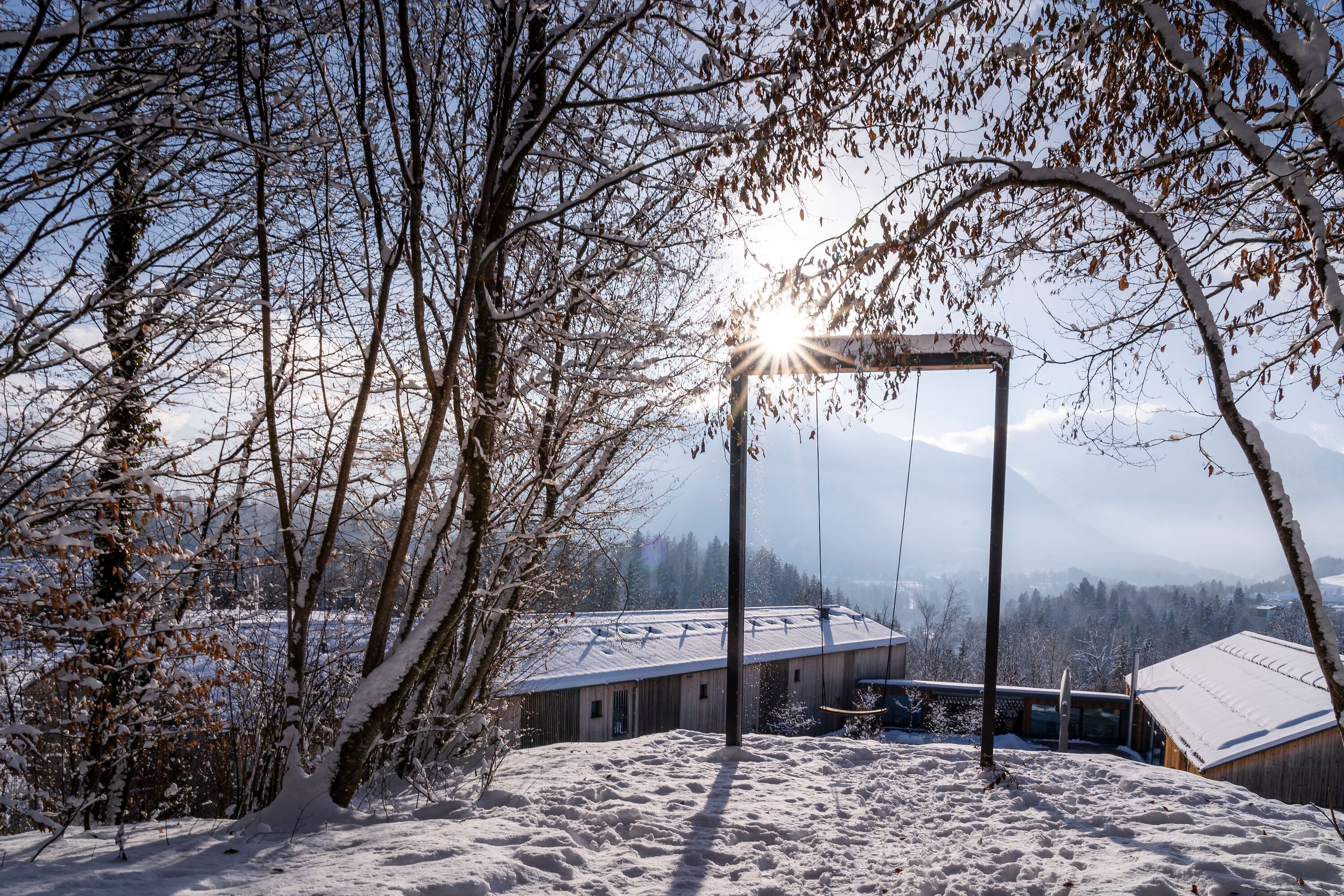 Winter an der Kulturhof Hutschn