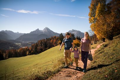 Familienwanderung mit Watzmannblick