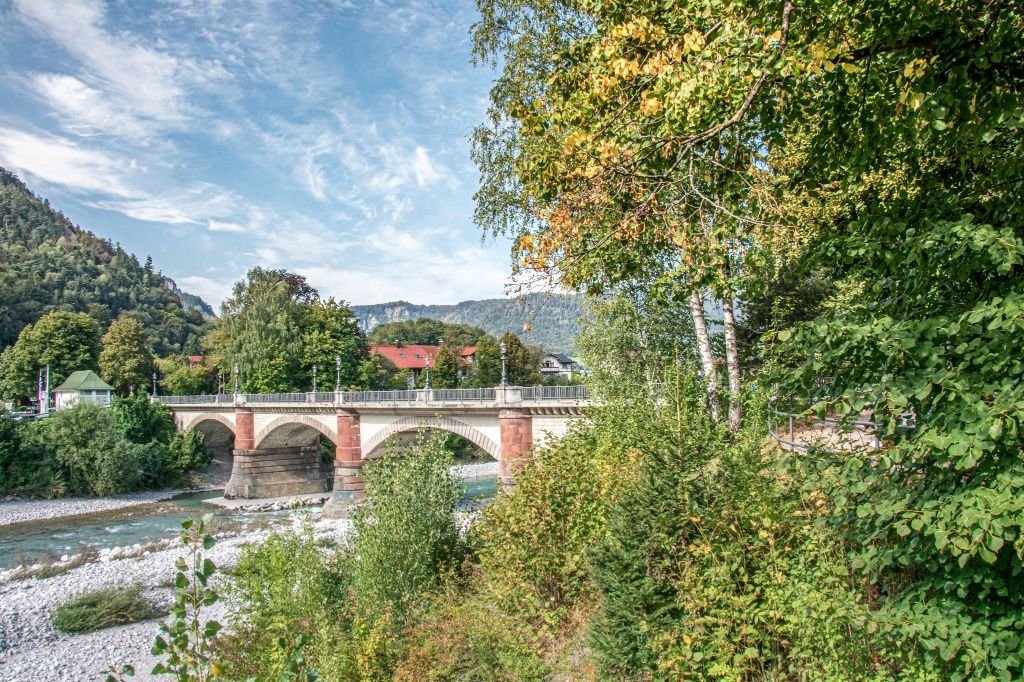 Die Luitpoldbrücke in Bad Reichenhall