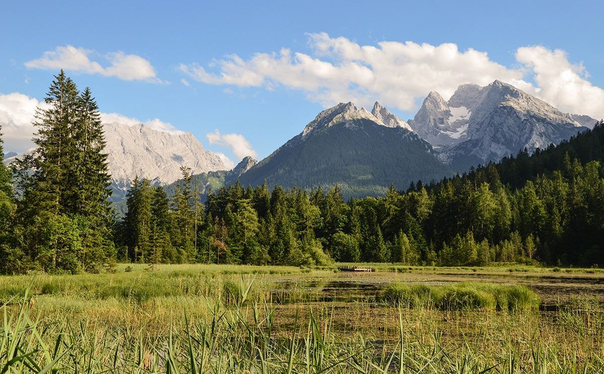 Der Taubensee im Bergsteigerdorf Ramsau