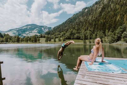 Badespaß am Böndlsee