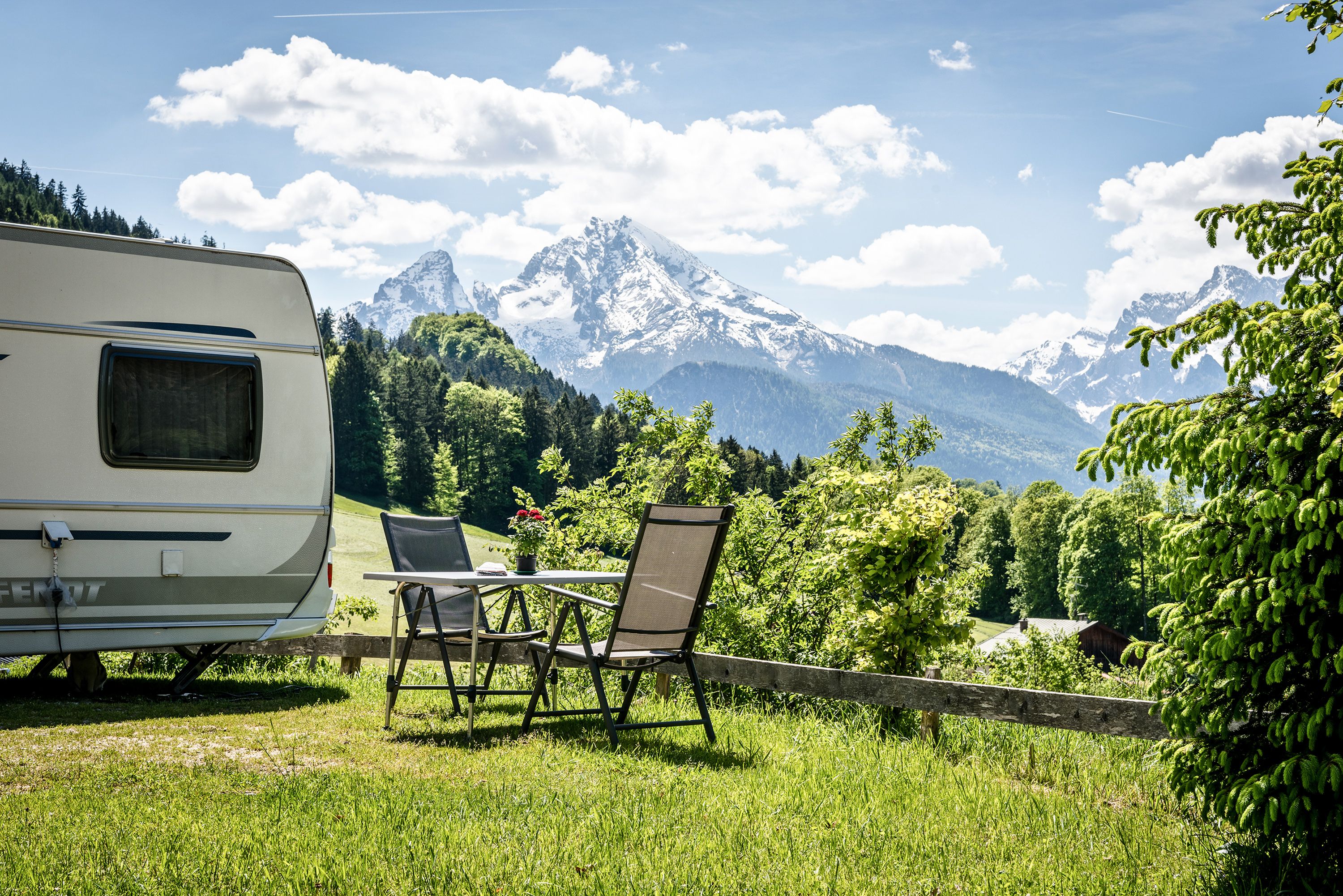 Camping mit Watzmannblick