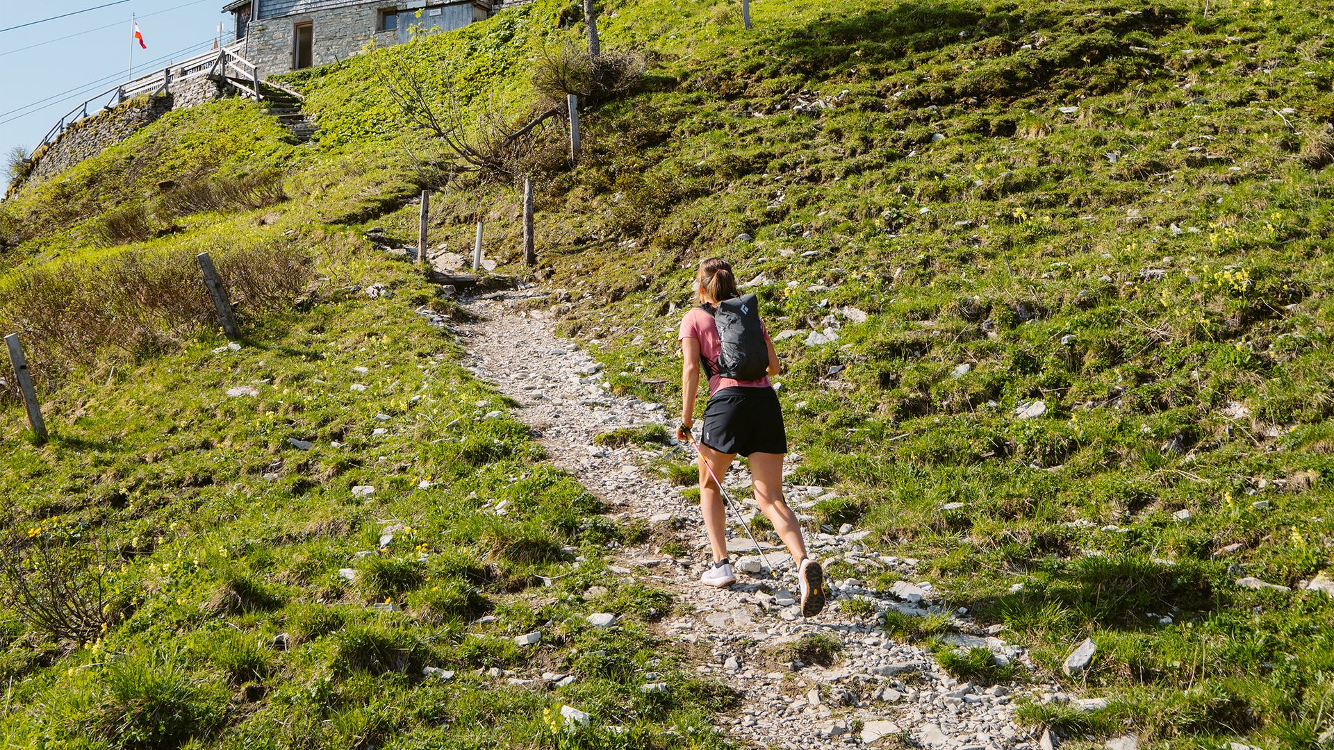Die letzten Meter zum Purtschellerhaus