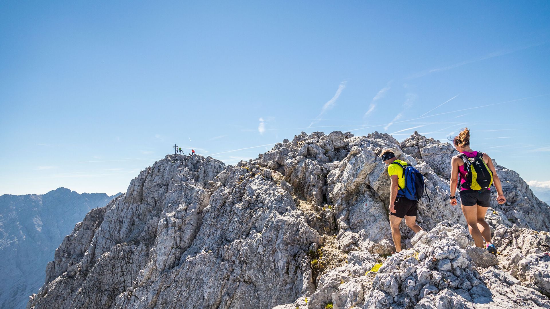 Die letzten Meter zum Gipfel des Hochkalter