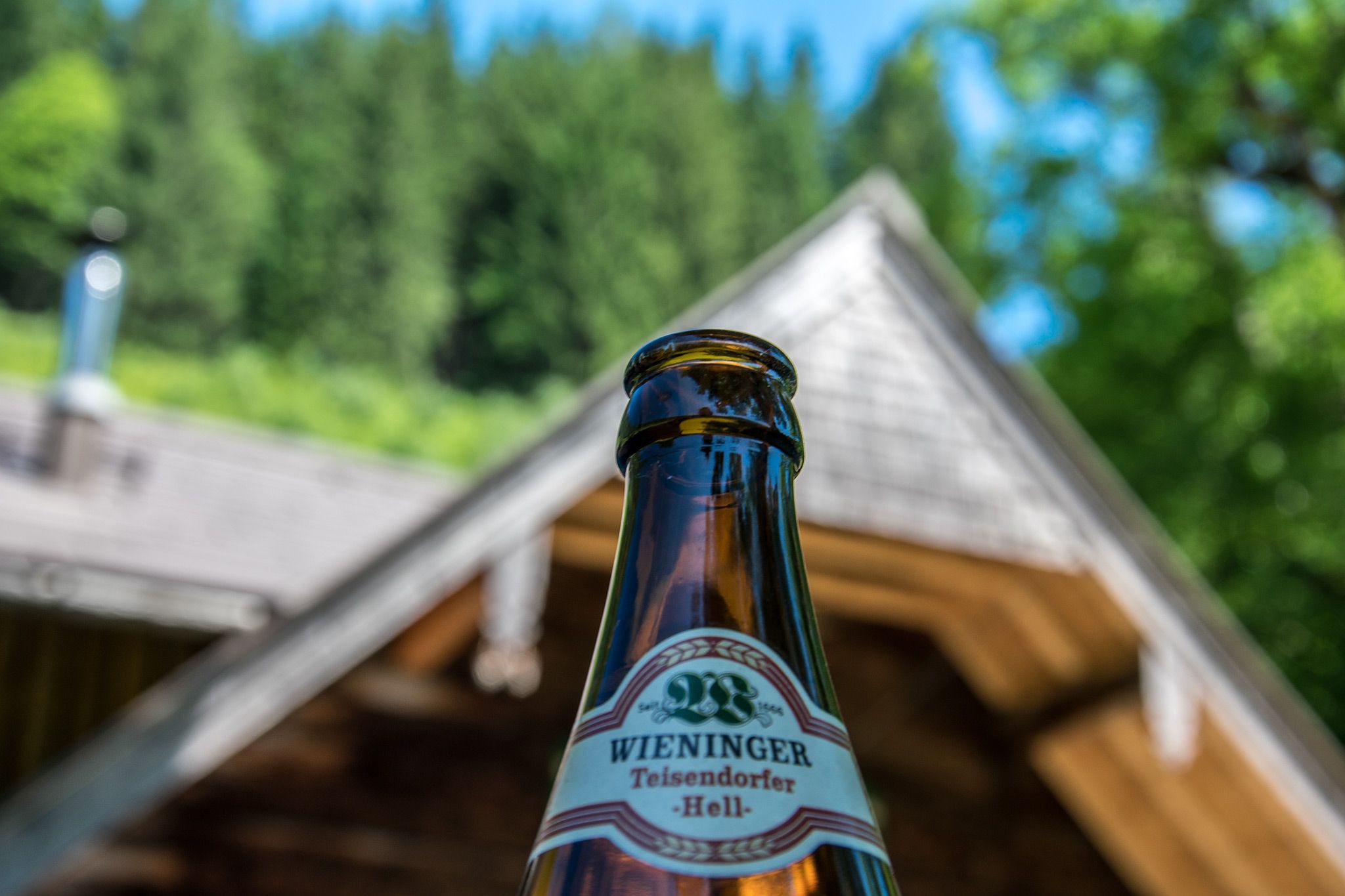 Wieninger Bier auf der Steineralm