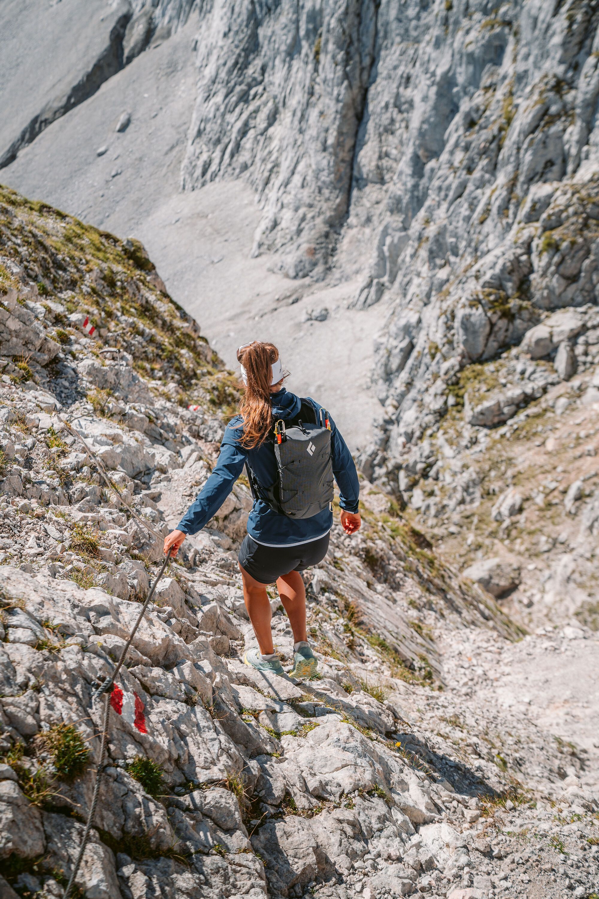 Abstieg von der Schärtenspitze