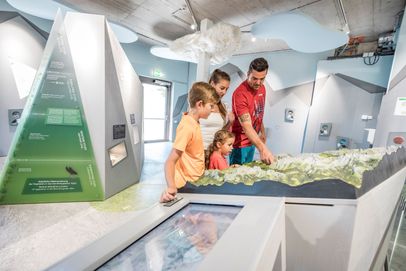 Die Nationalparkausstellung in der Bergstation der Jennerbahn