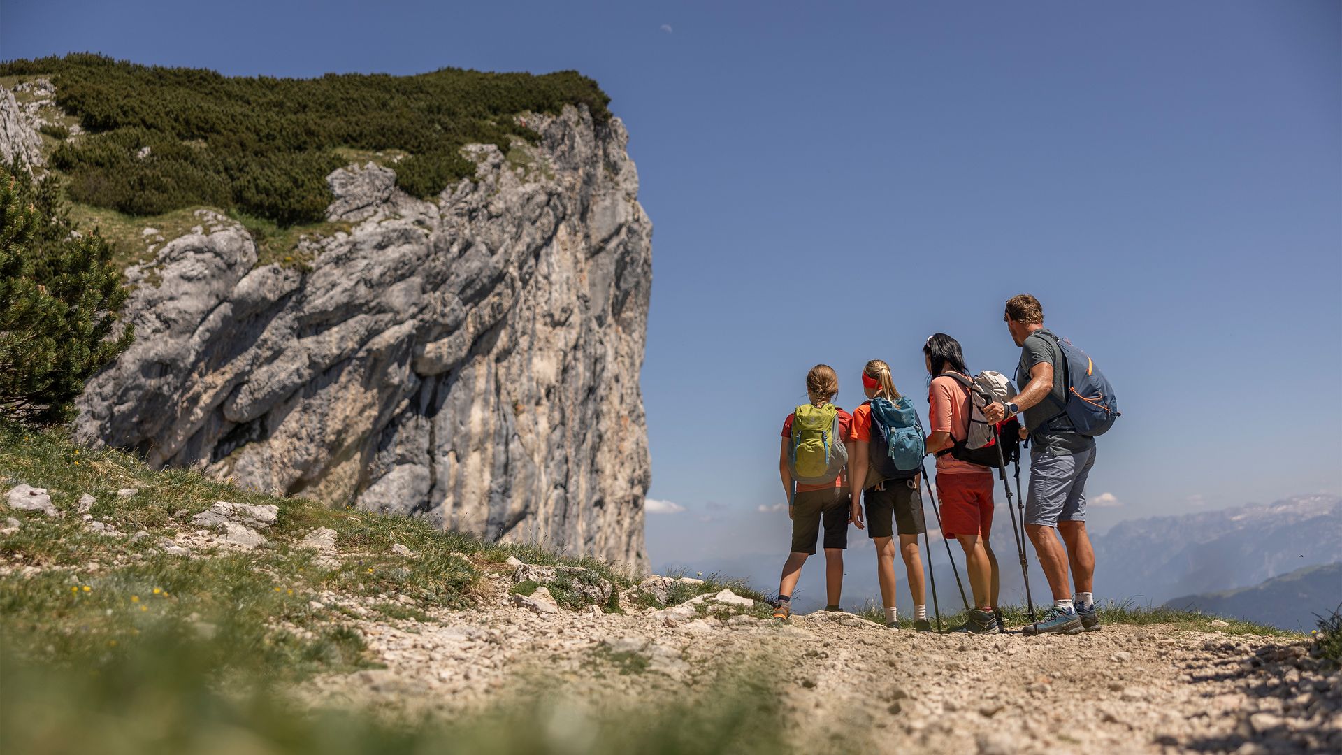 Beeindruckende Felswand 