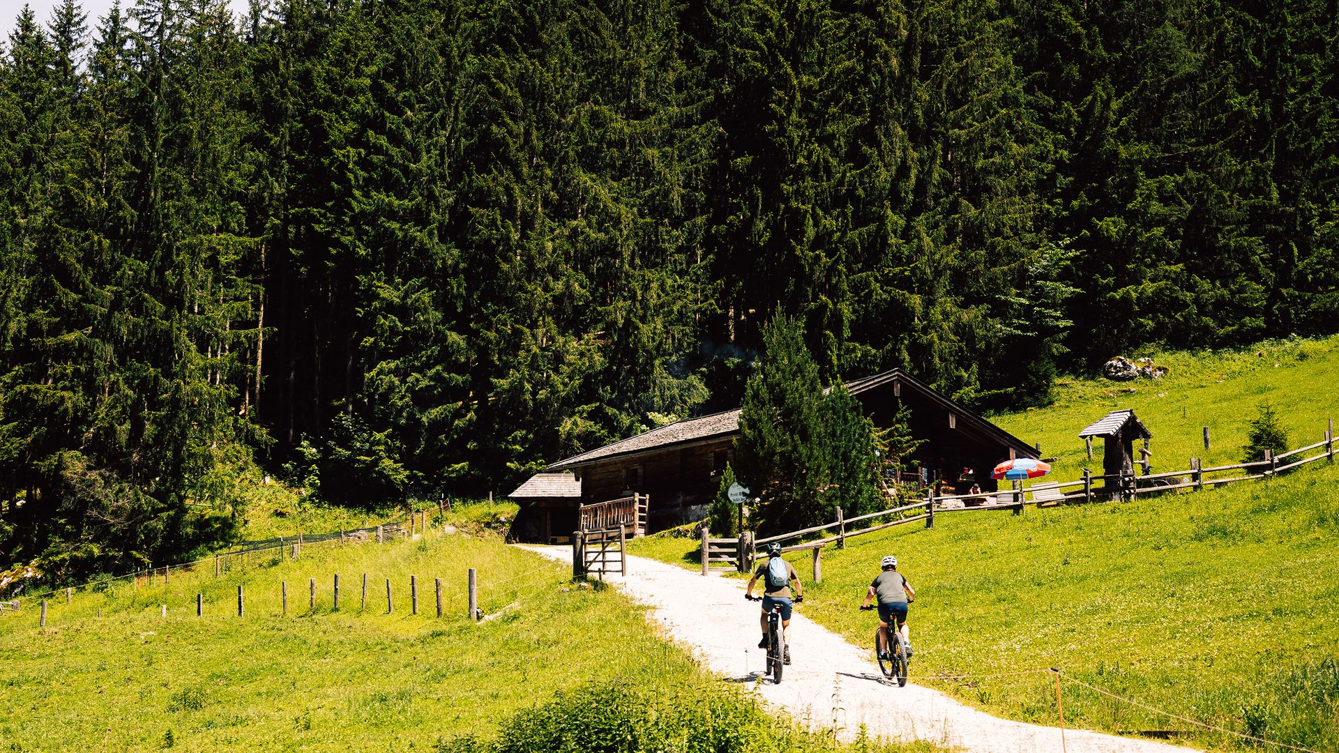 Mit dem Mountainbike zur Schpabach-Alm