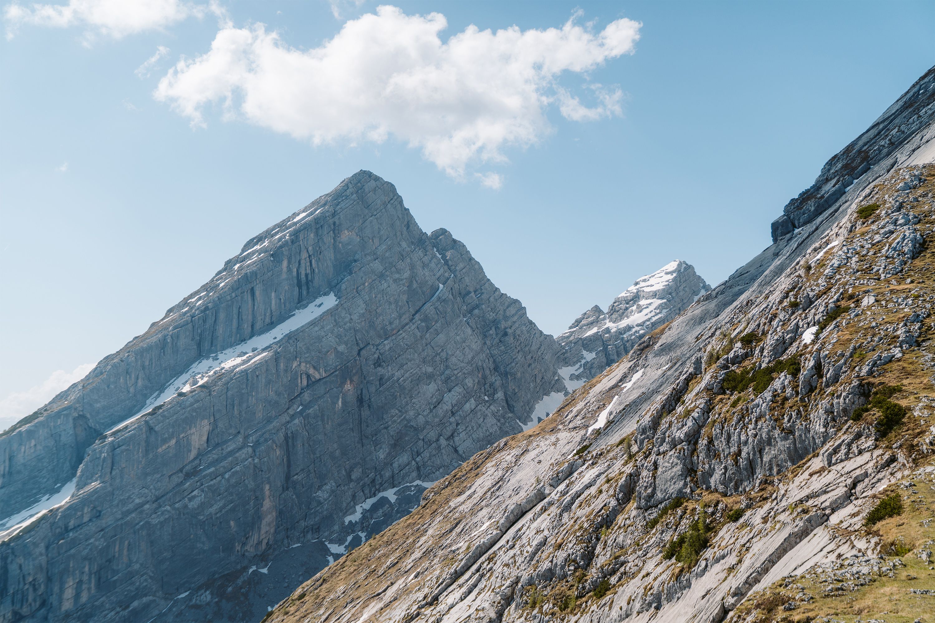 Blick vom Watzmannhaus zum kleinen Watzmann