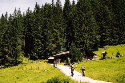 Mit dem Mountainbike zur Schpabach-Alm