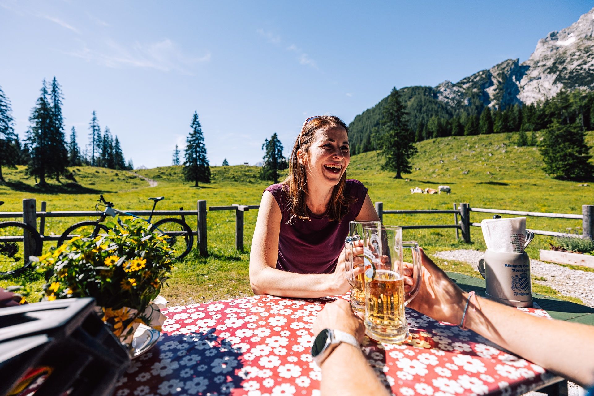 Einkehr an der Kühroint Alm