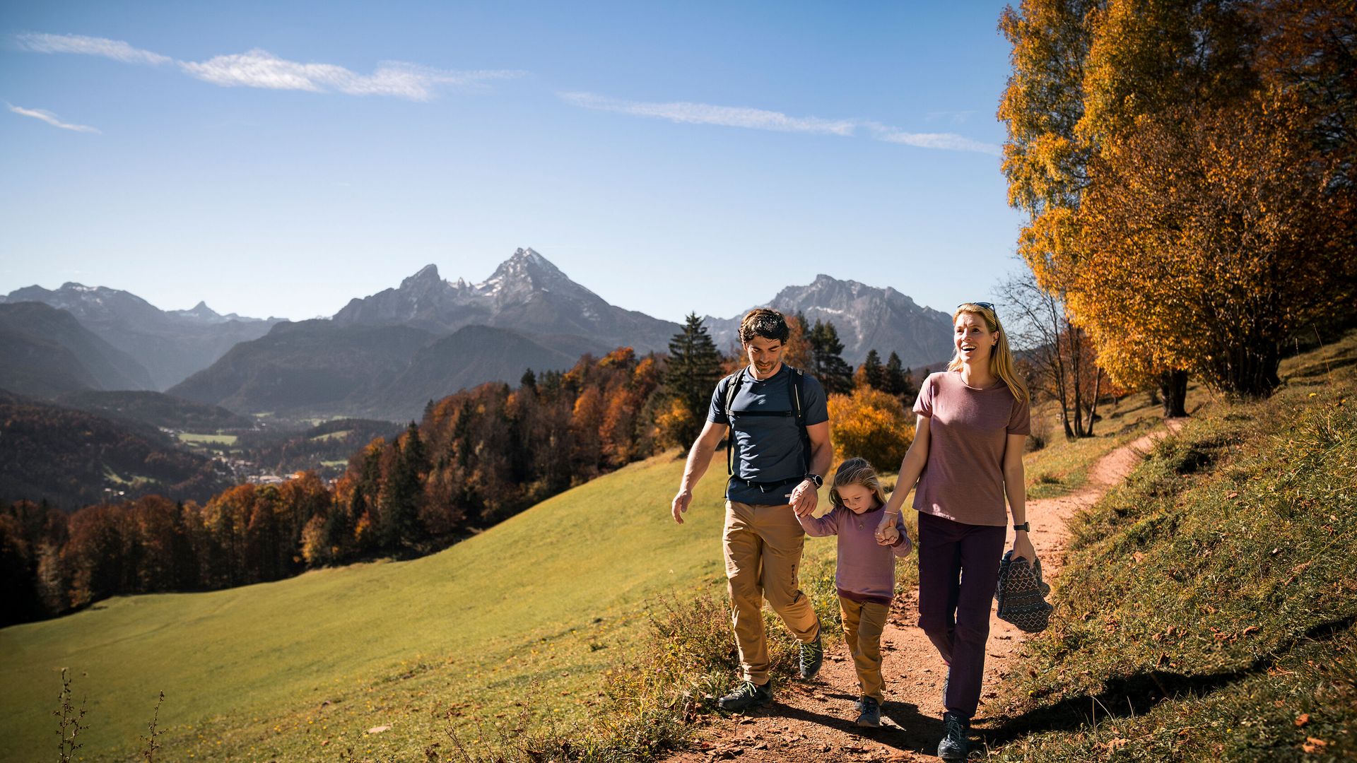 Familienwanderung mit Watzmannblick
