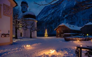 St. Bartholomä am Königssee im Winter