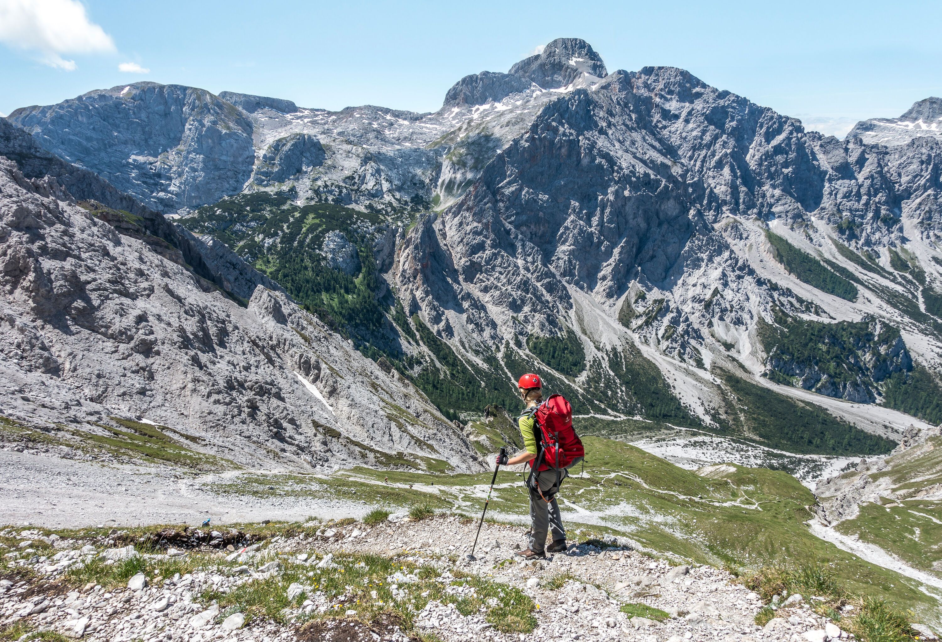 Abstieg ins Wimbachgries nach der Überschreitung des Watzmanns