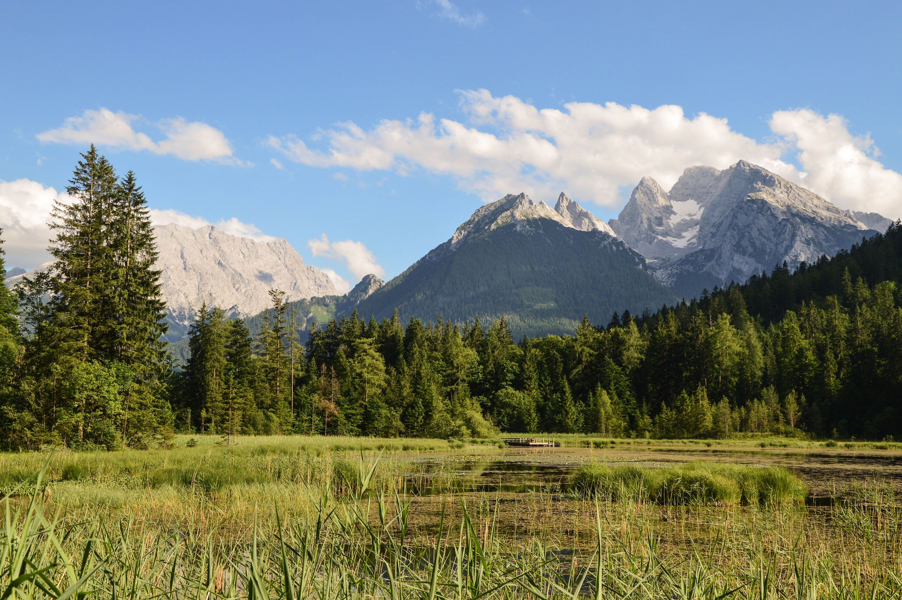 Der Taubensee im Bergsteigerdorf Ramsau