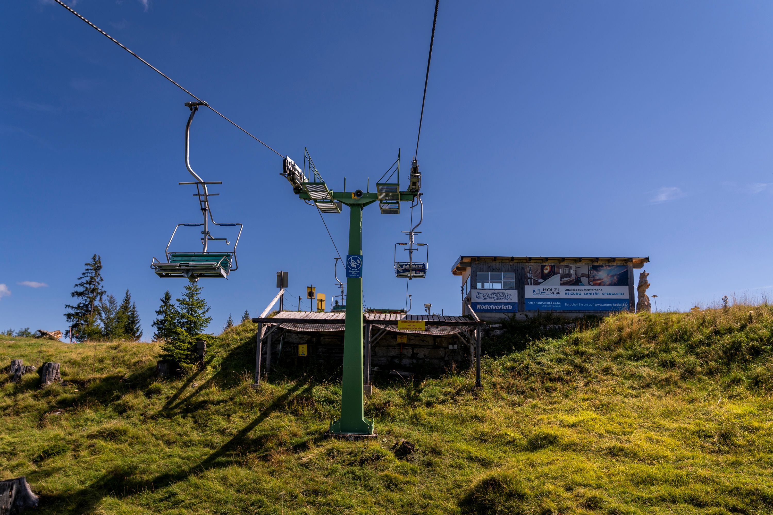 Die Bergstation der Hochschwarzeck Bergbahn