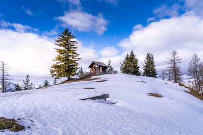 Die Bezoldhütte auf dem Toten Mann