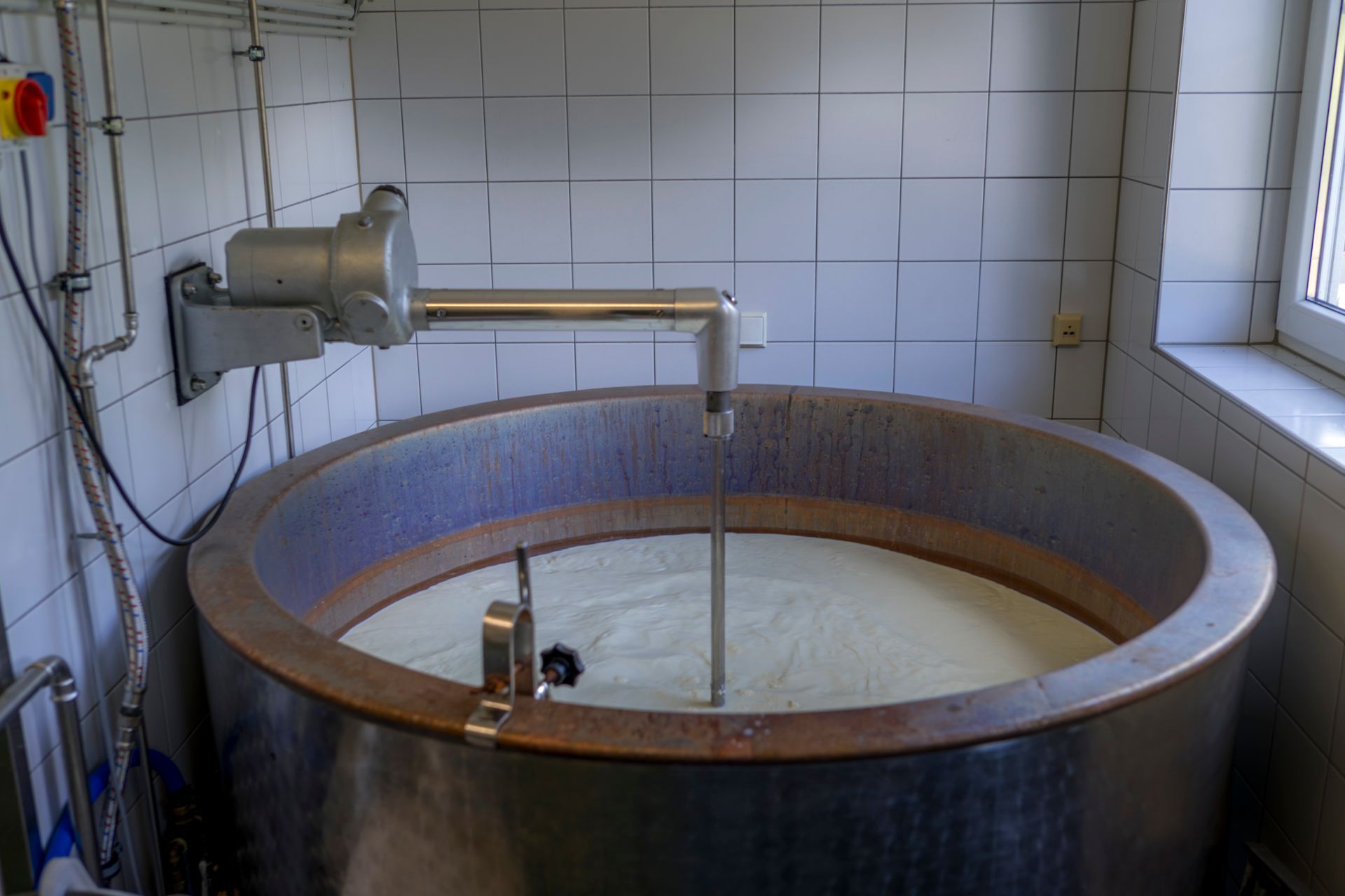 Kupferkessel der Dorfkäserei Königssee