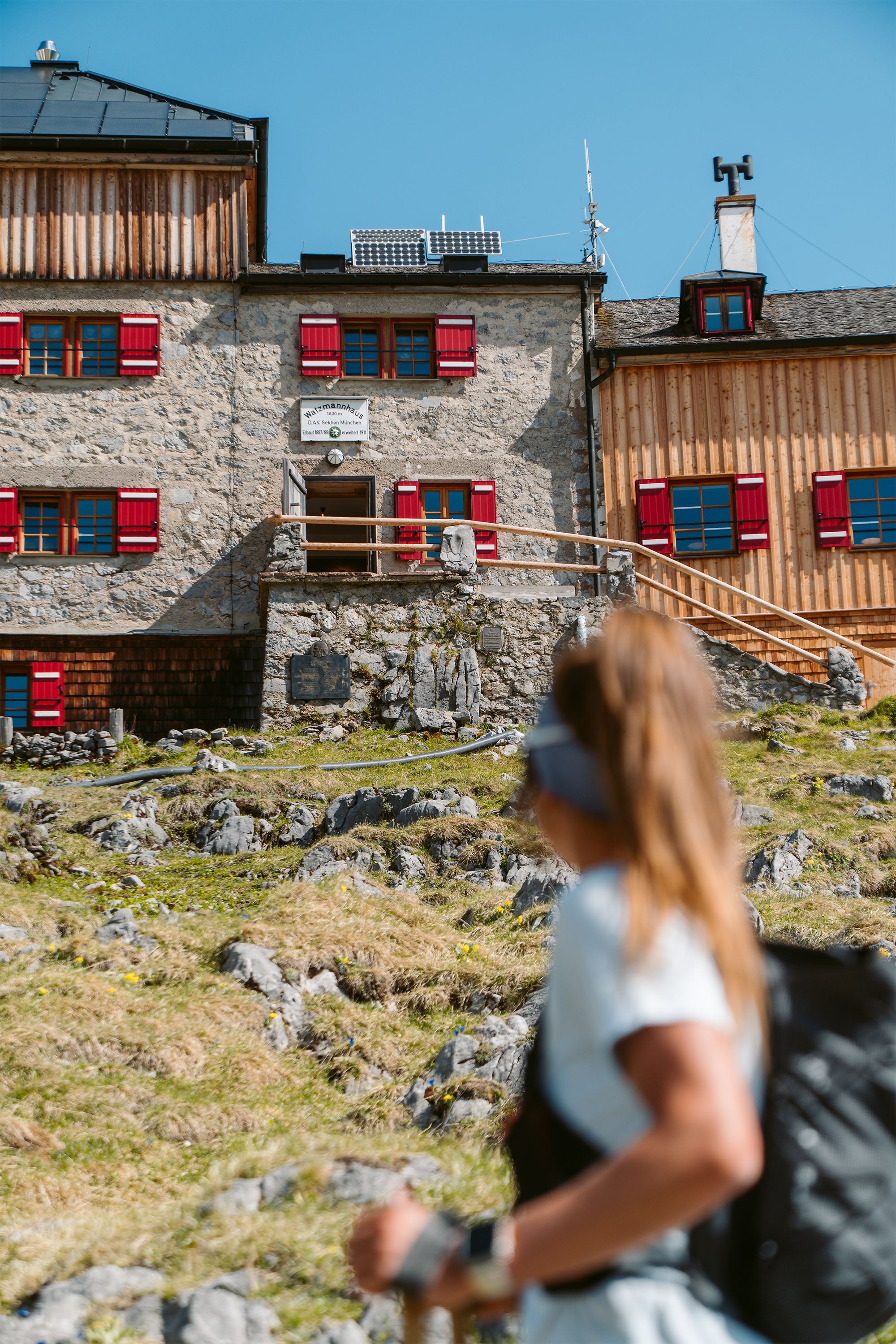 Ankunft am Watzmannhaus