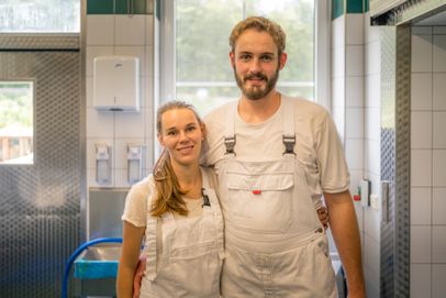 Ramona und Nicho Mühlbauer der Dorfkäserei Königssee