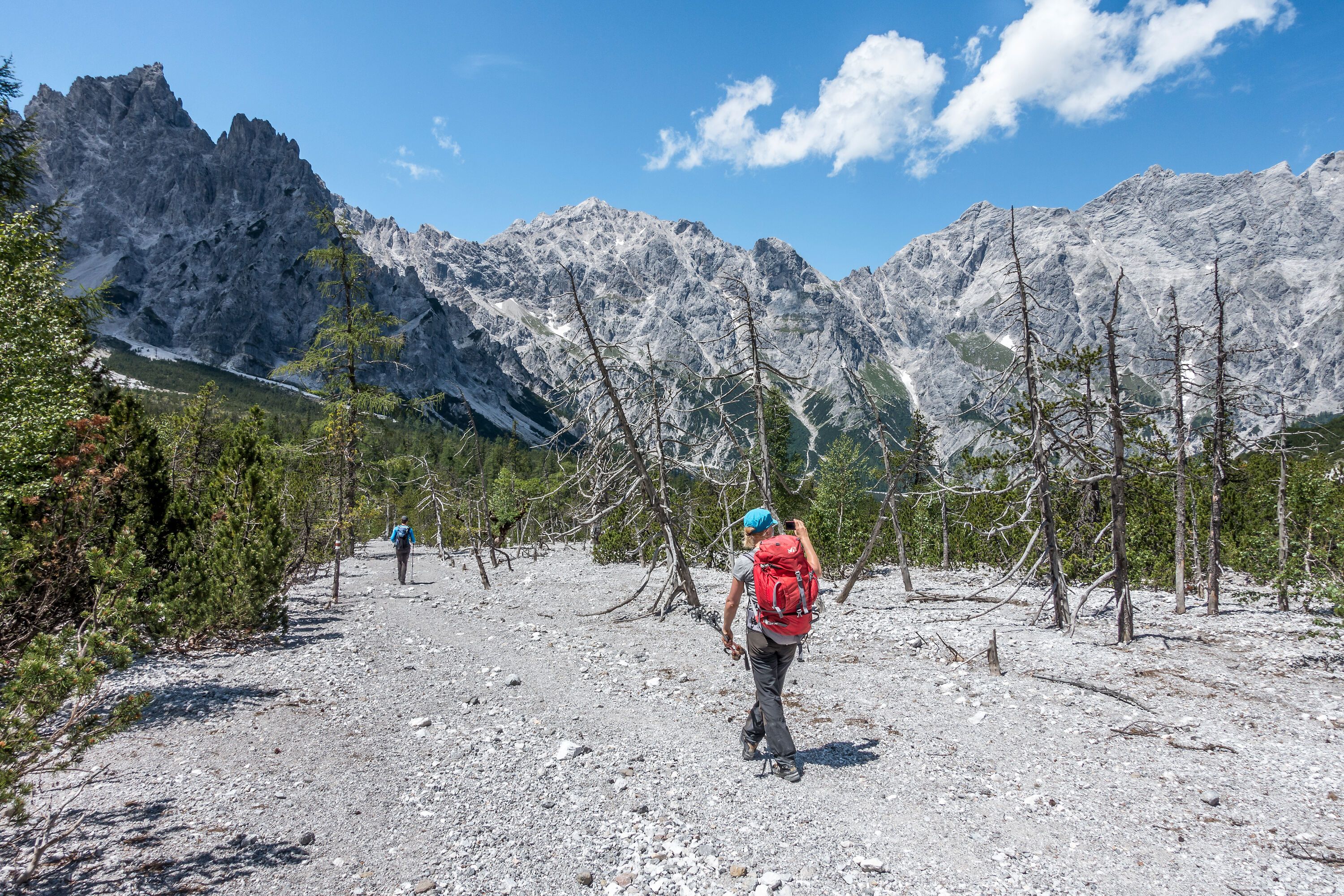 Im Wimbachgries nach der Watzmannüberschreitung