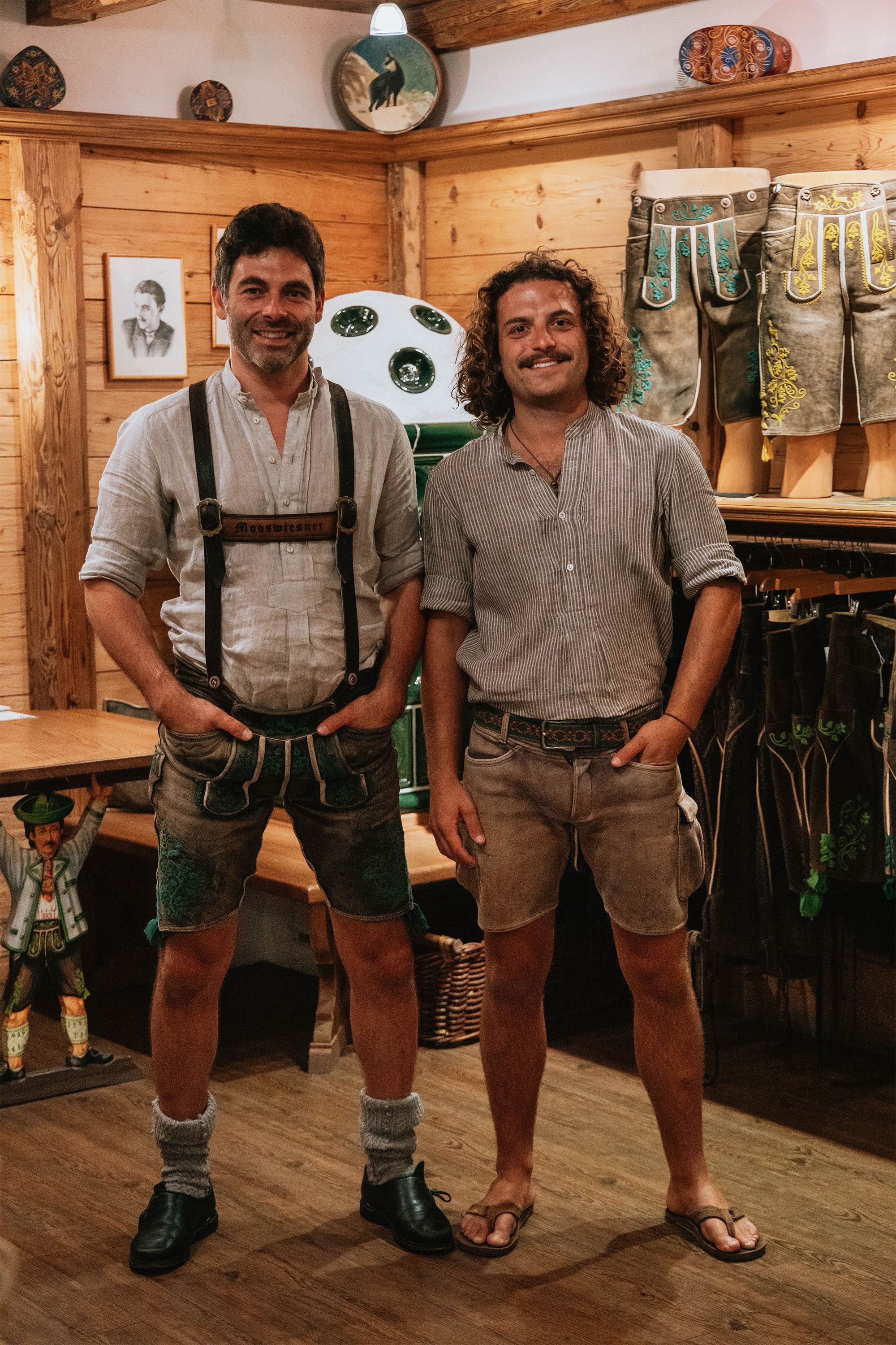 Engelbert und Michael Aigner:  Die Lederhosenmacher