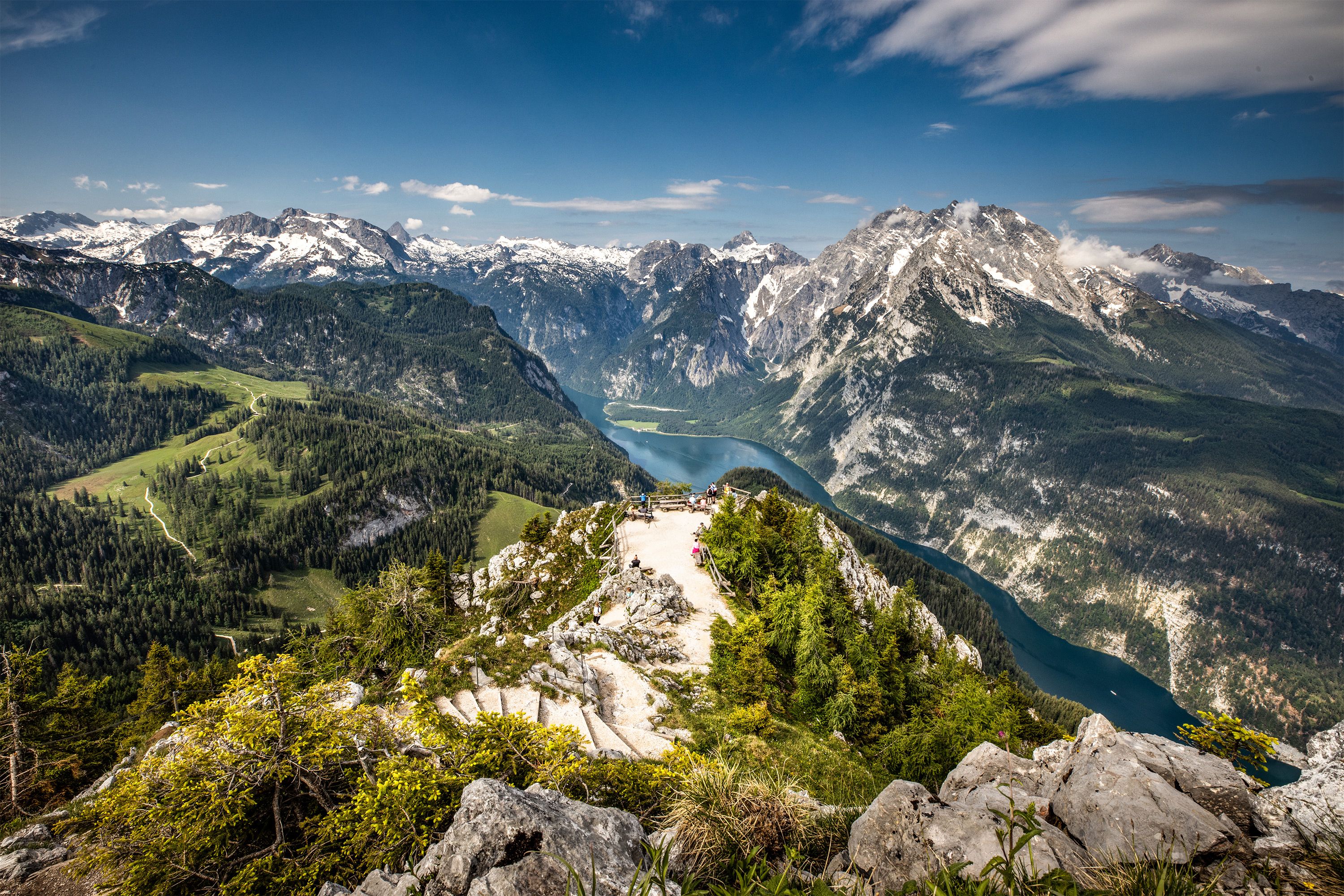 Der Königsseeblick vom Jenner Gipfel