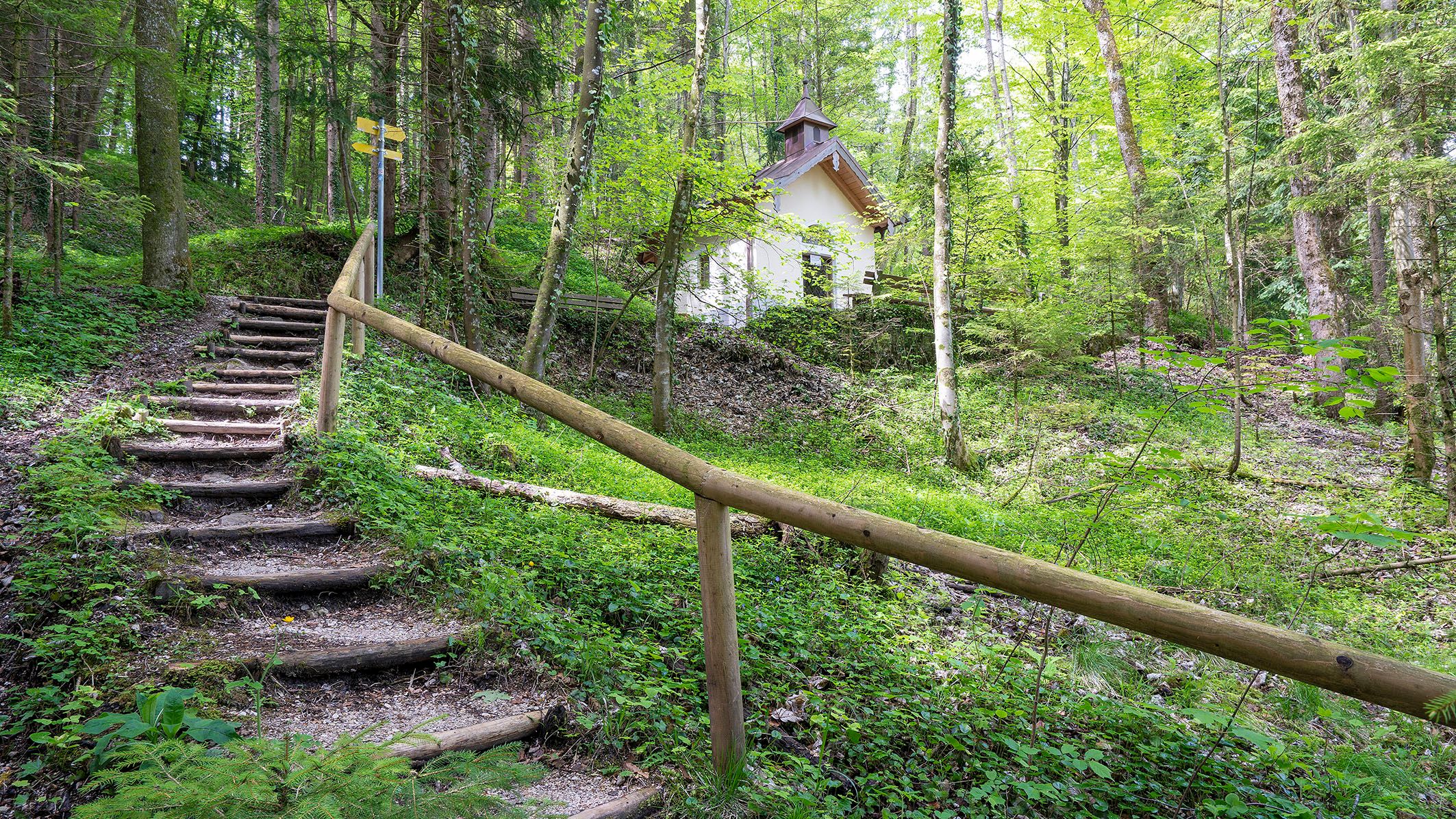 Die Lourdesgrotte in Teisendorf