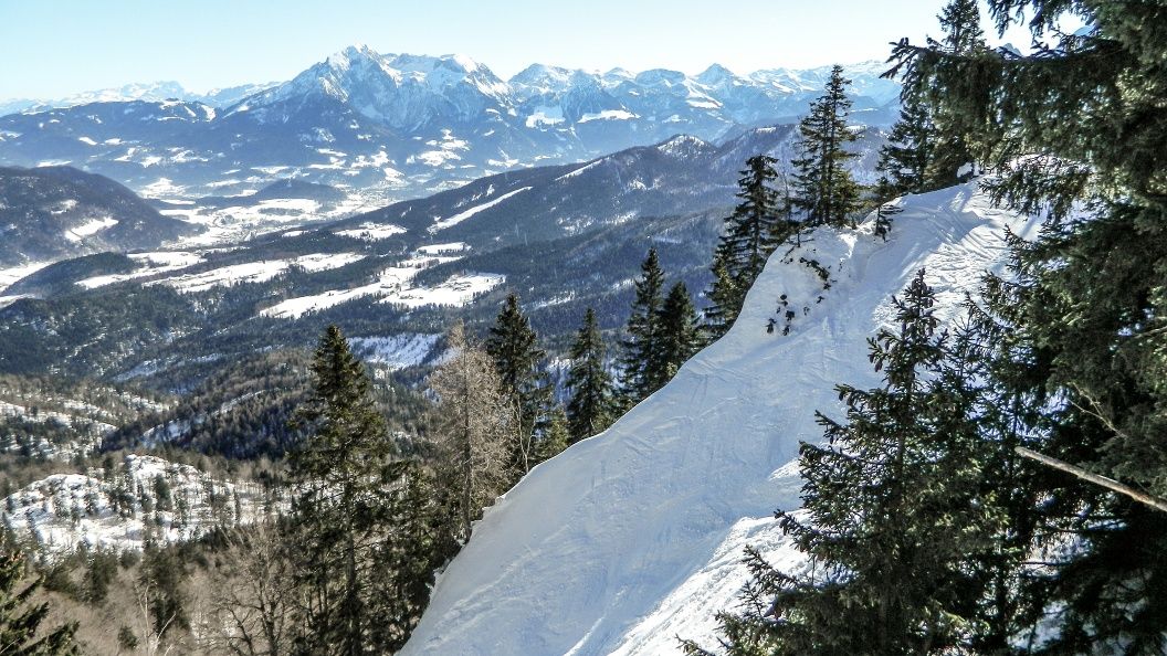 Die Abfahrt von der Törlschneid