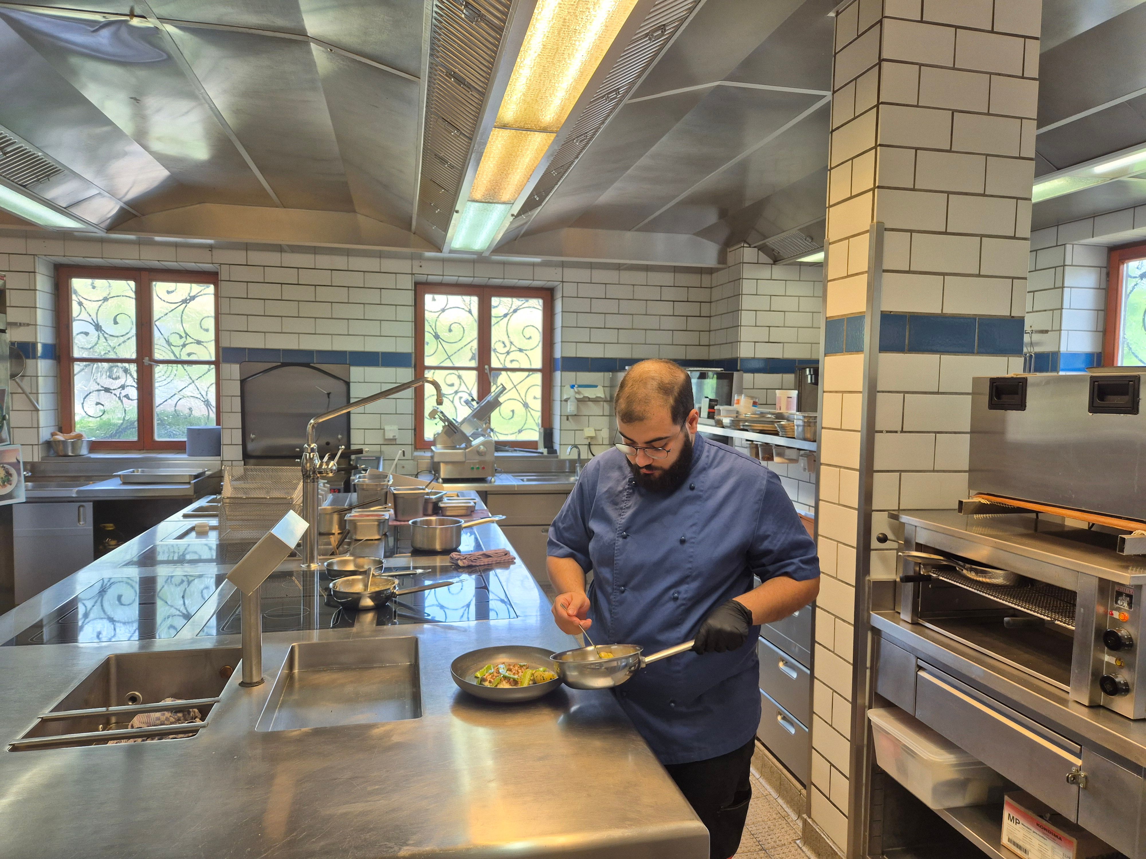 Chefkoch Mohammad Shker in seinem Element