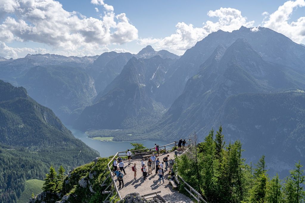 Blick vom Gipfel des Jenners auf den Königssee