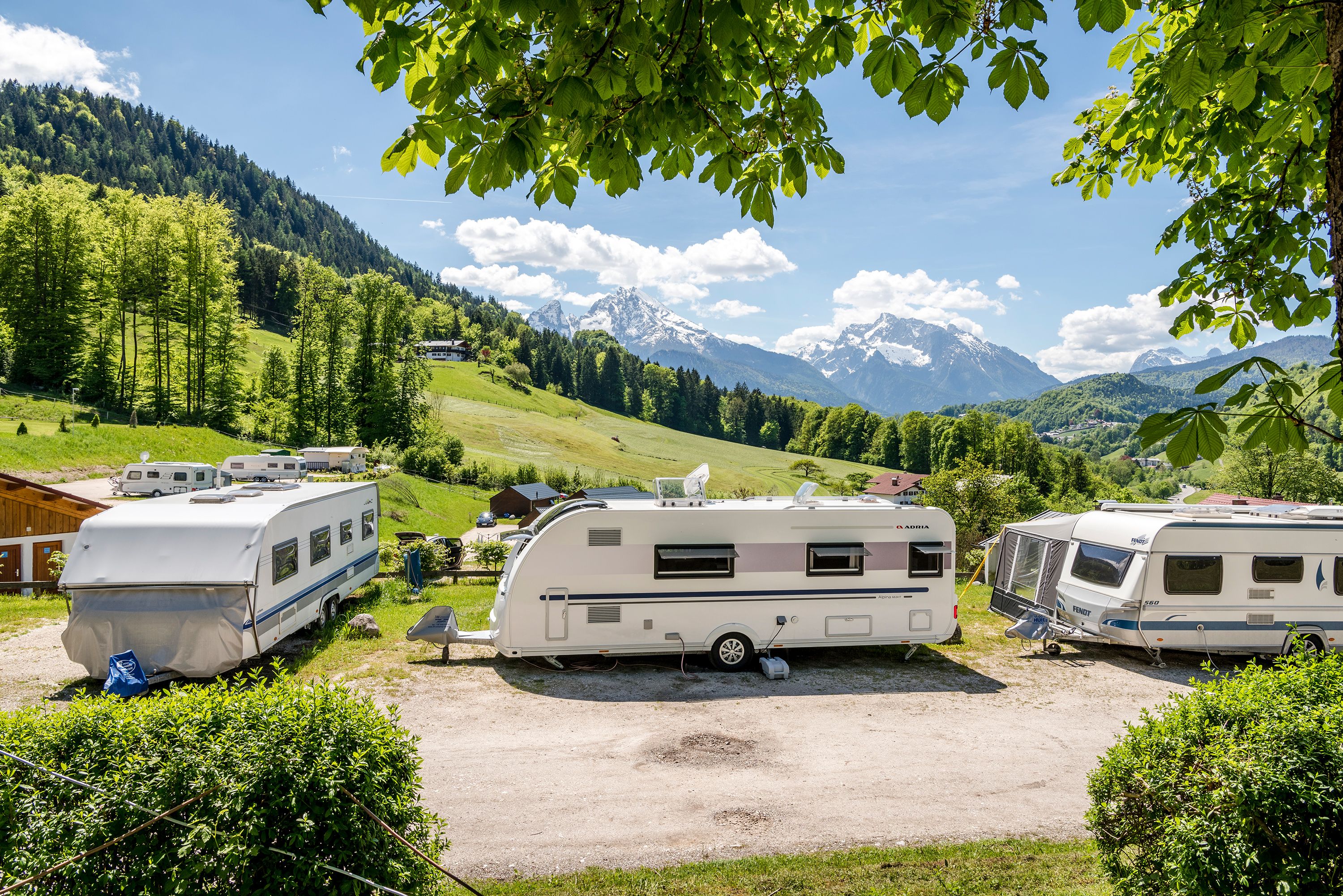 Allweglehen: Camping mit Watzmannblick