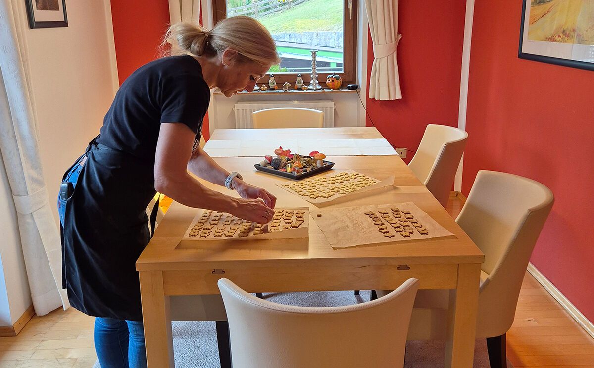 Champagnerplätzchen nach dem Backen abkühlen lassen