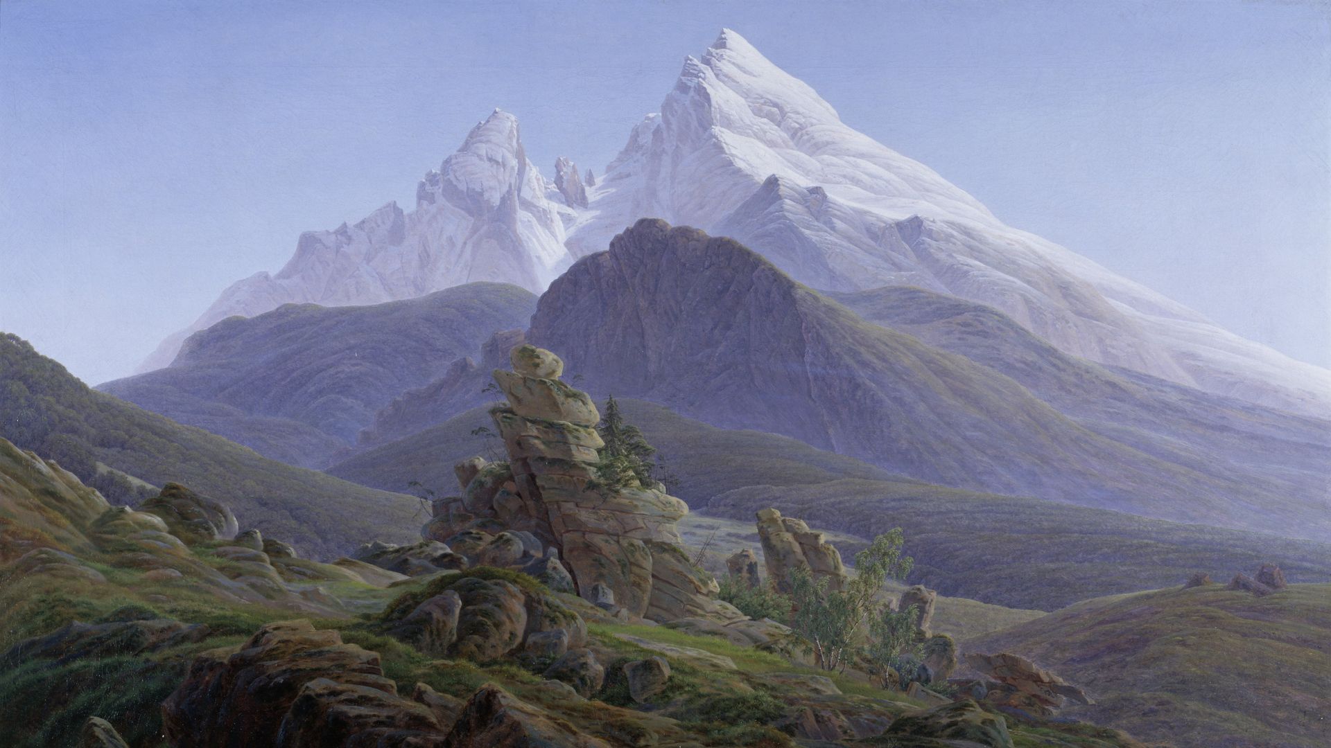 Der Watzmann von Caspar David Friedrich, um 1824–1825
