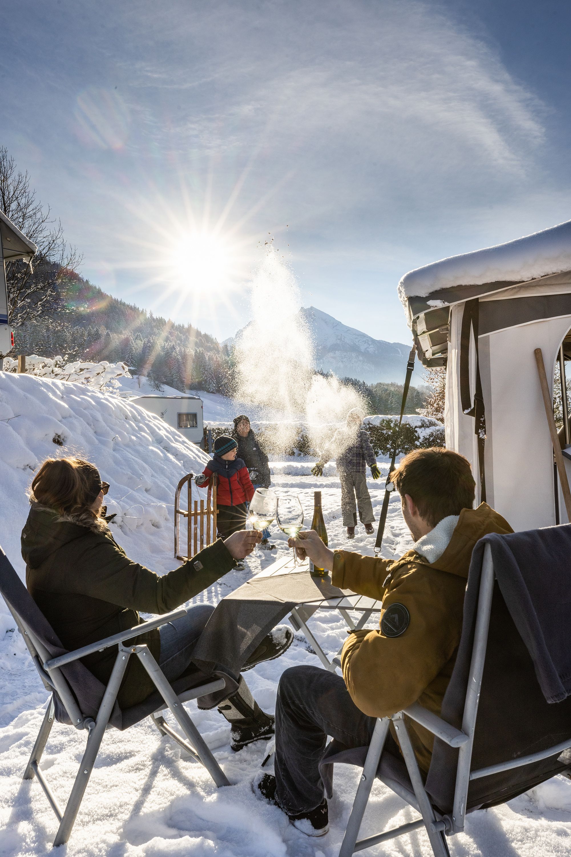 Ganzjährig geöffnet: Das Camping Resort Allweglehen Berchtesgaden