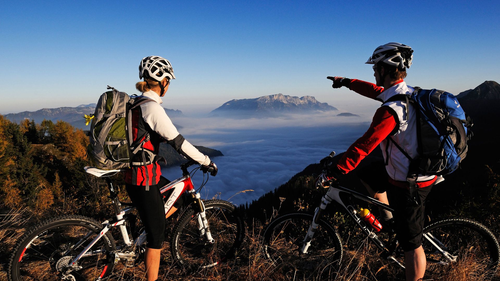 Auf der BGL Bikerunde Süd zur Gotzenalm