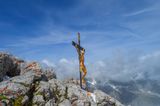 Das Gipfelkreuz auf dem Watzmann Hocheck